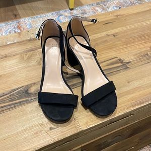 A new Day black straps heels